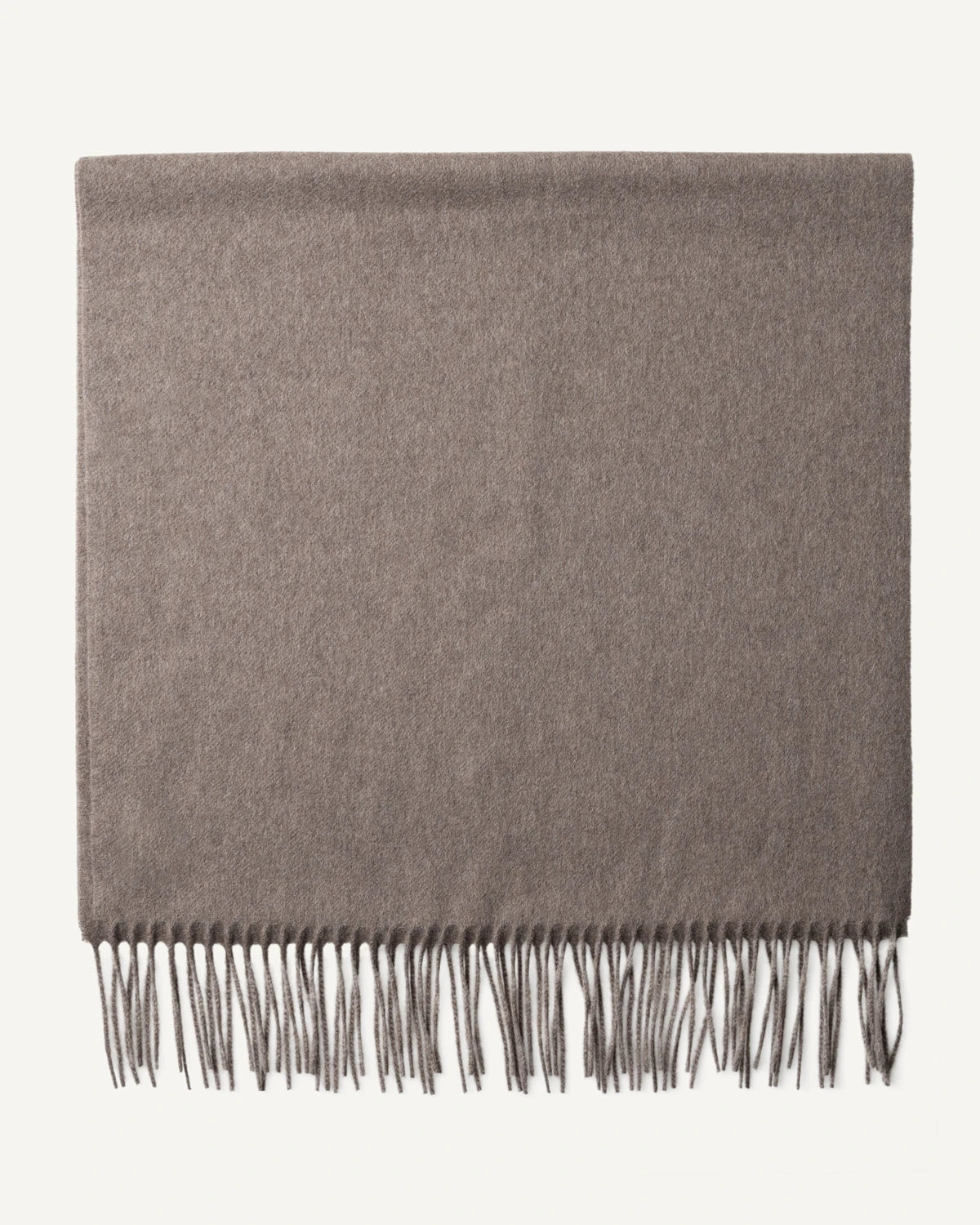 Large Cashmere Scarf Brown