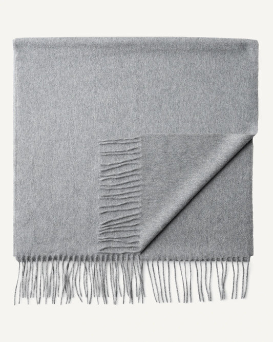 Large Cashmere Scarf Light Grey