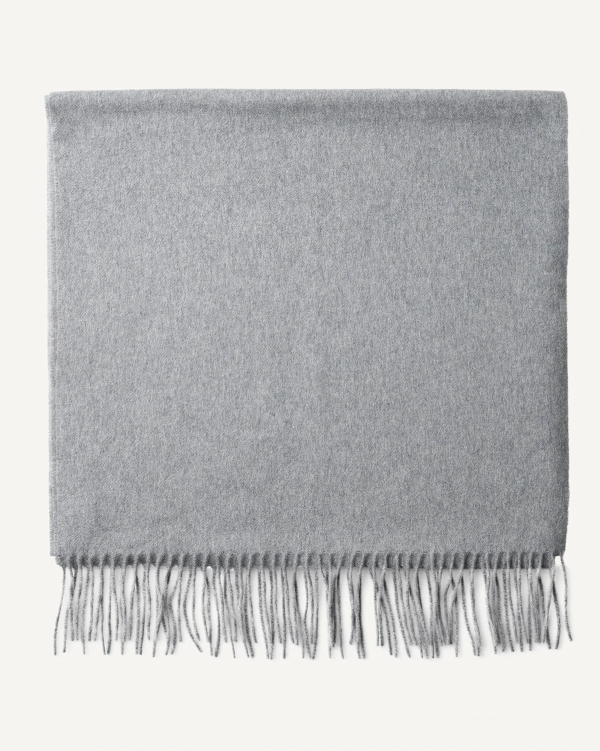 Large Cashmere Scarf Light Grey