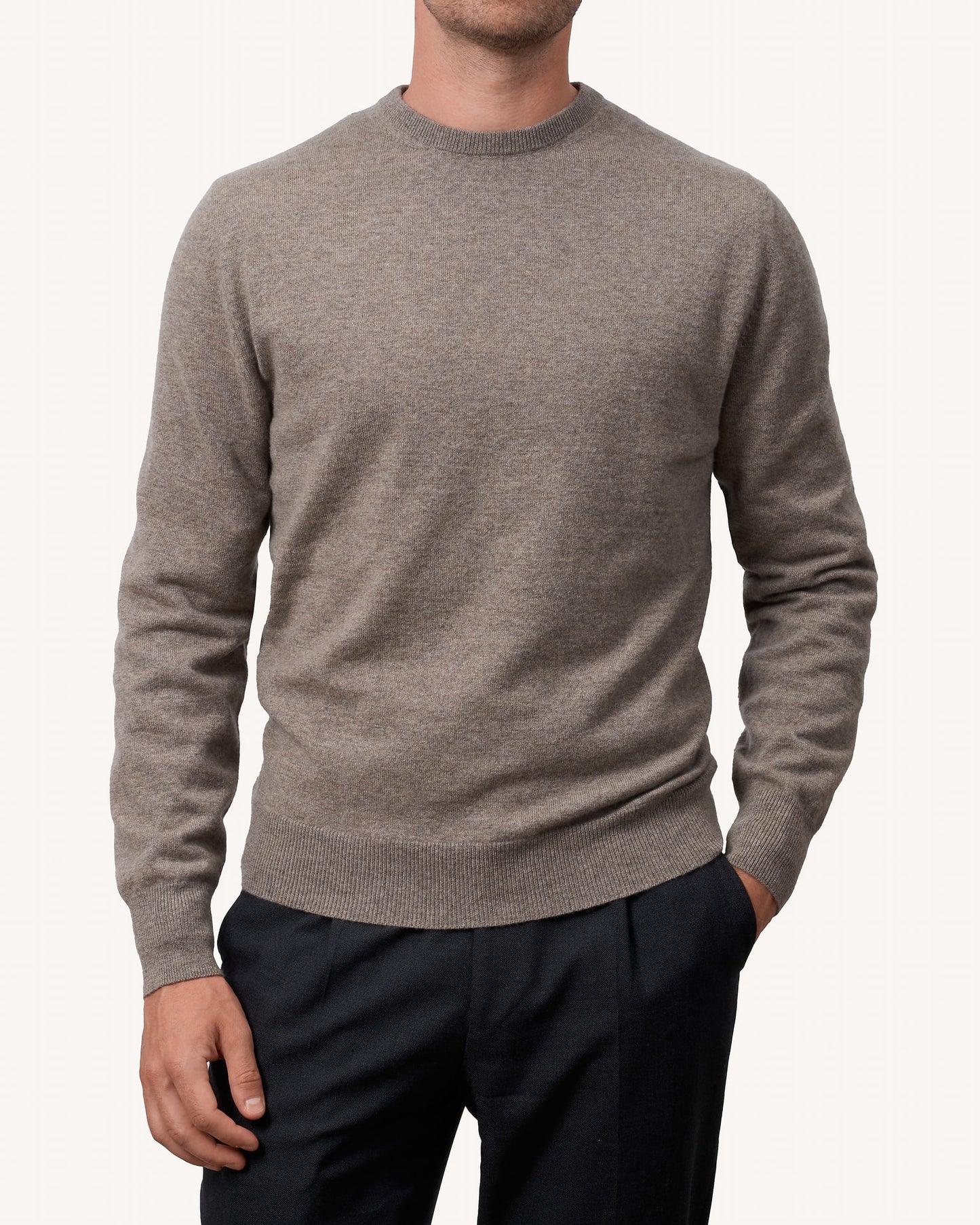 Crewneck Beige - The Cashmere Collection