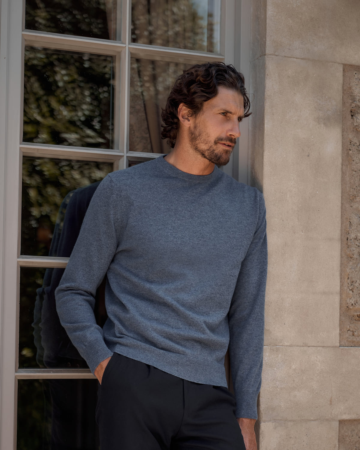 Crewneck Light Blue - The Cashmere Collection