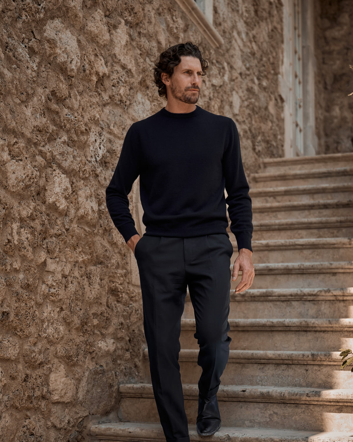 Crewneck Navy - The Cashmere Collection