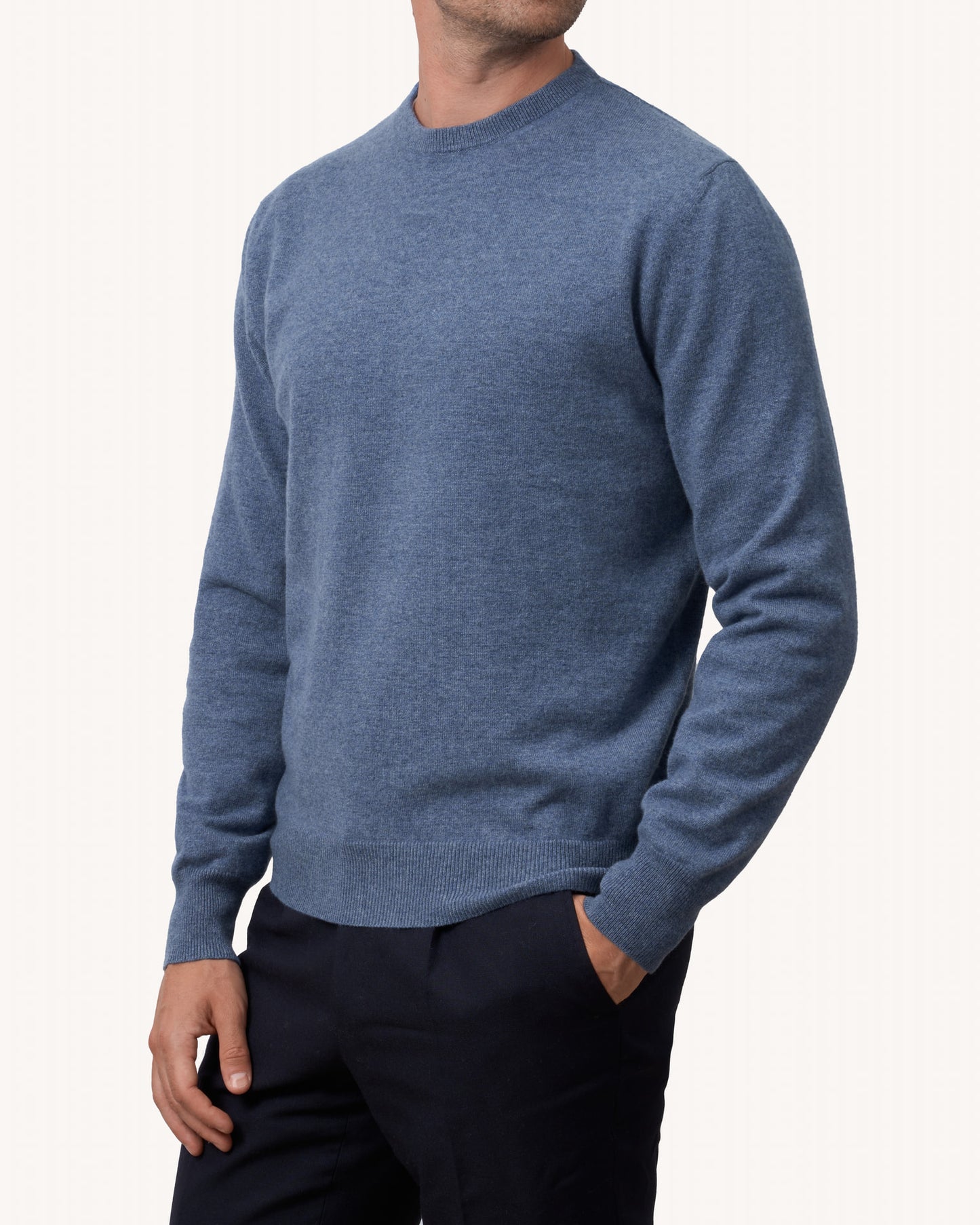 Crewneck Light Blue - The Cashmere Collection