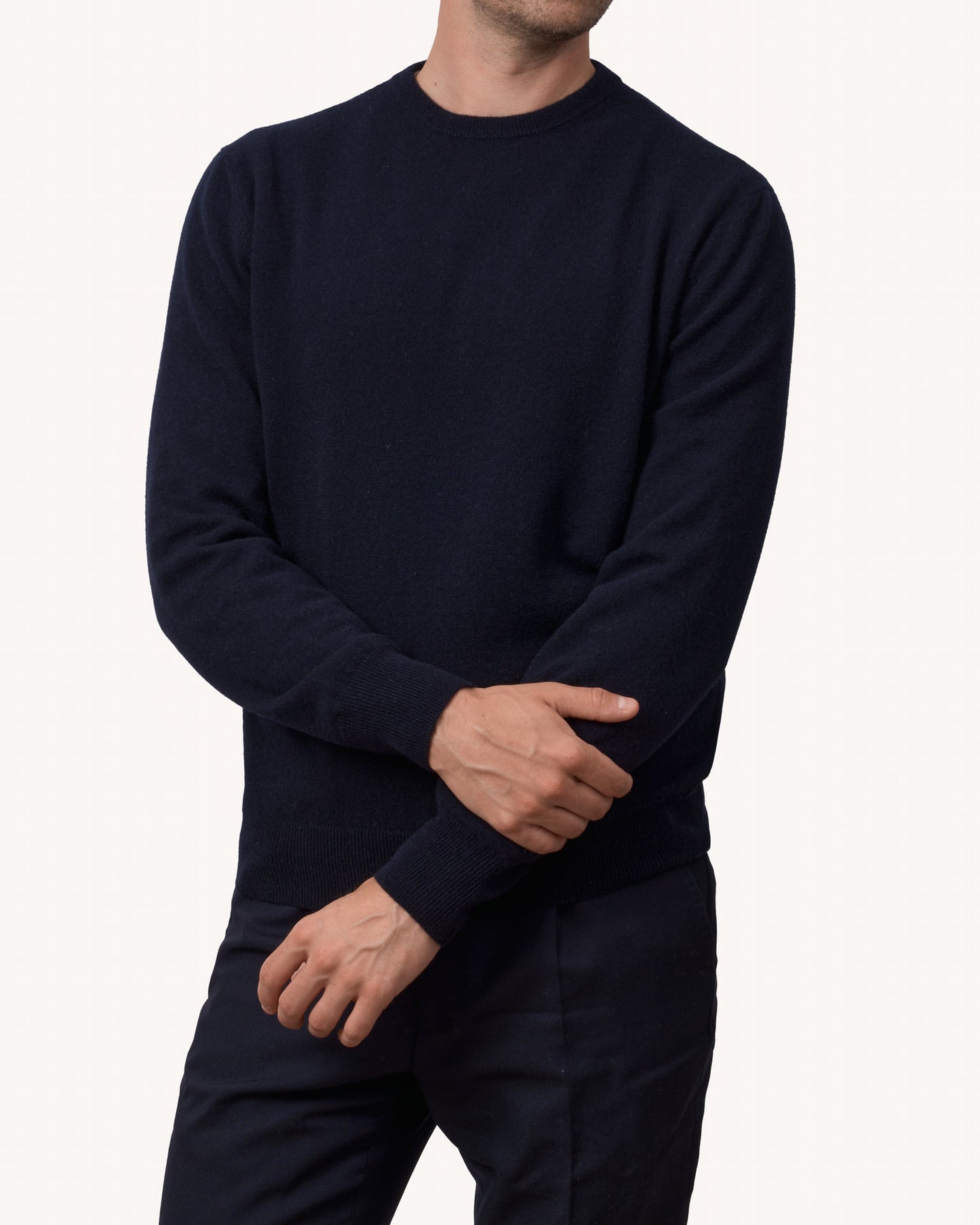 Crewneck Navy - The Cashmere Collection