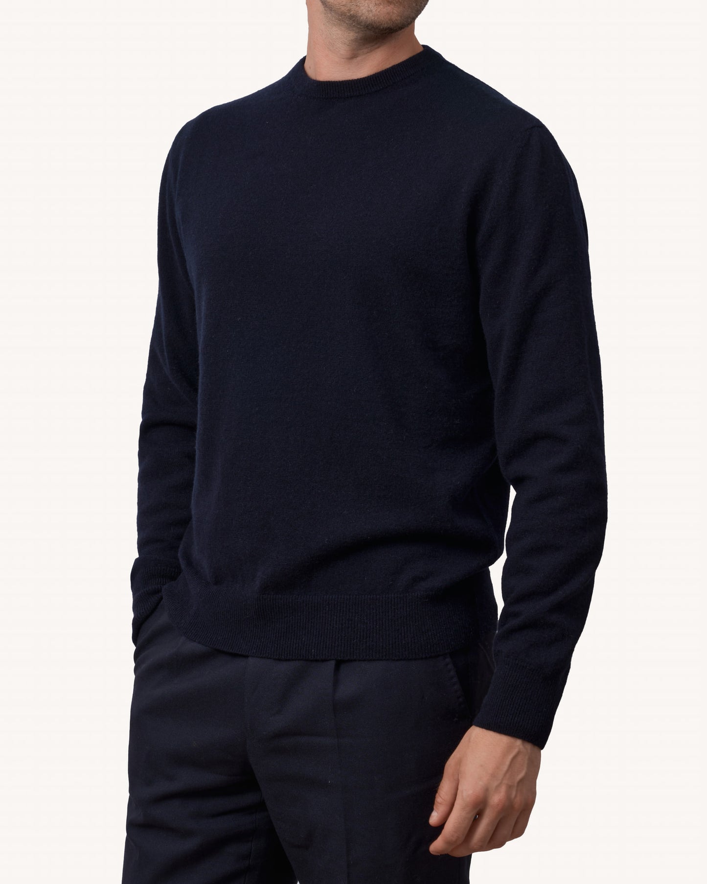 Crewneck Navy - The Cashmere Collection