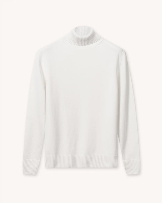 Turtleneck White - The Cashmere Collection