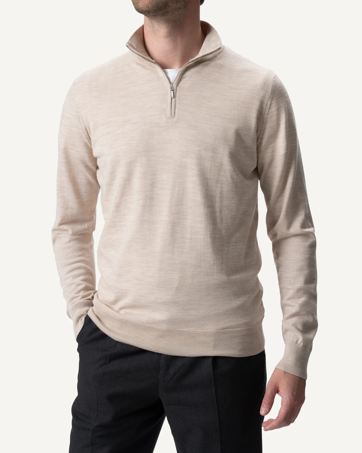 Half-Zip Beige - The Signature Collection