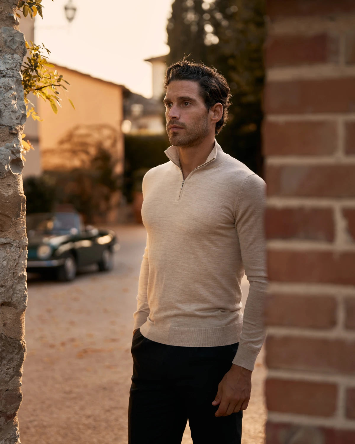 Half-Zip Beige - The Signature Collection