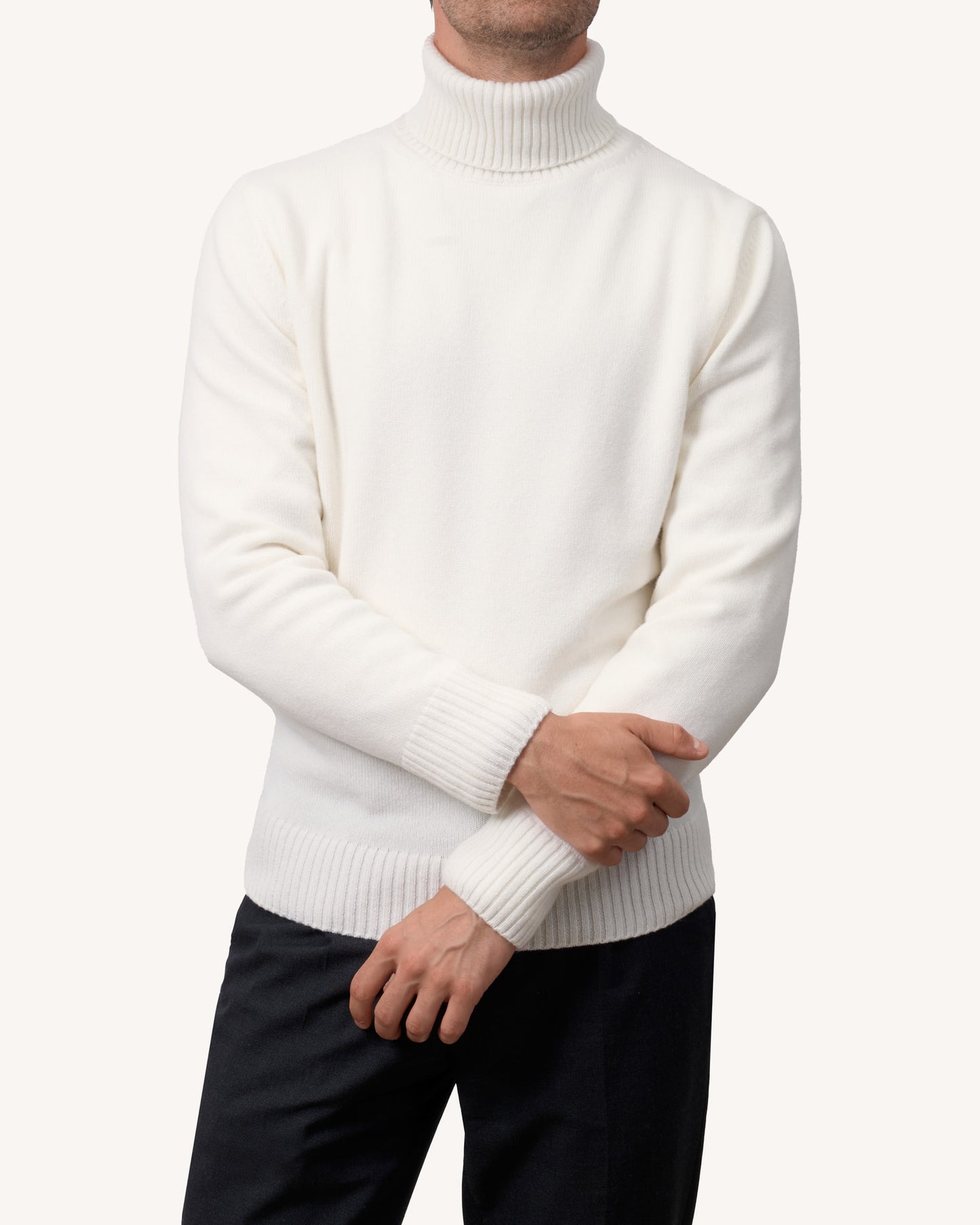 Turtleneck White - The Cashmere Collection